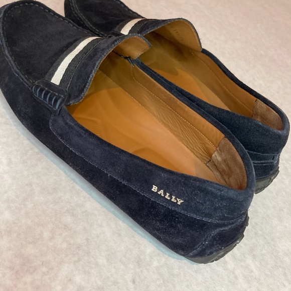 Bally Pearce Men’s Suede Drivers Blue 11.5 - Picture 9 of 9
